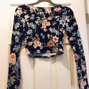 H&M flower crop top
